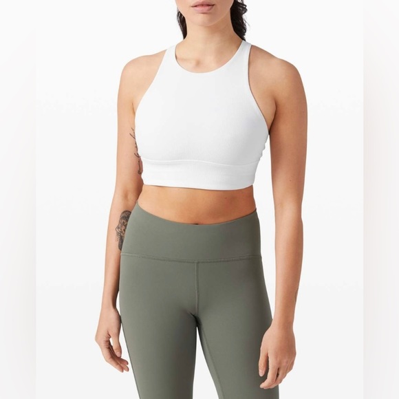 lululemon athletica Other - LULULEMON Energy Bra High Neck Long Line *Medium Support, B-D Cup
White